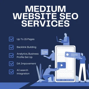 Medium website SEO service graphic