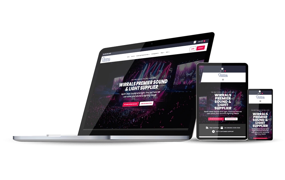 Crystal Sound And Light website