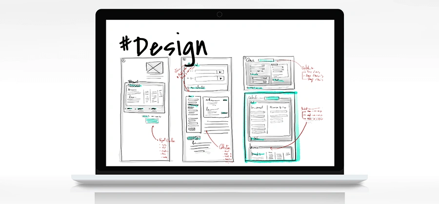 Web page content sketch