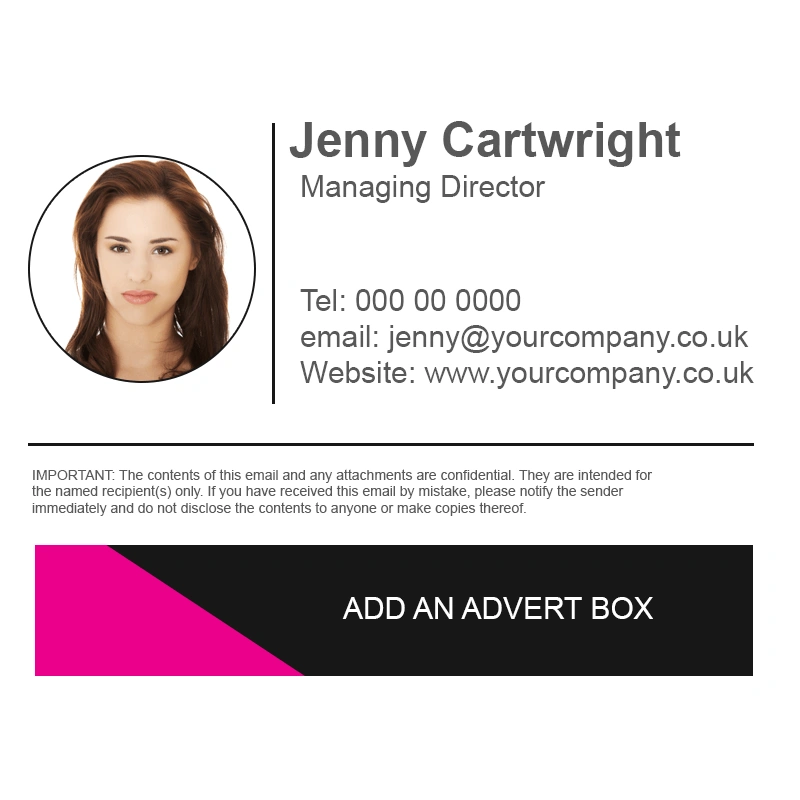 Email signature example
